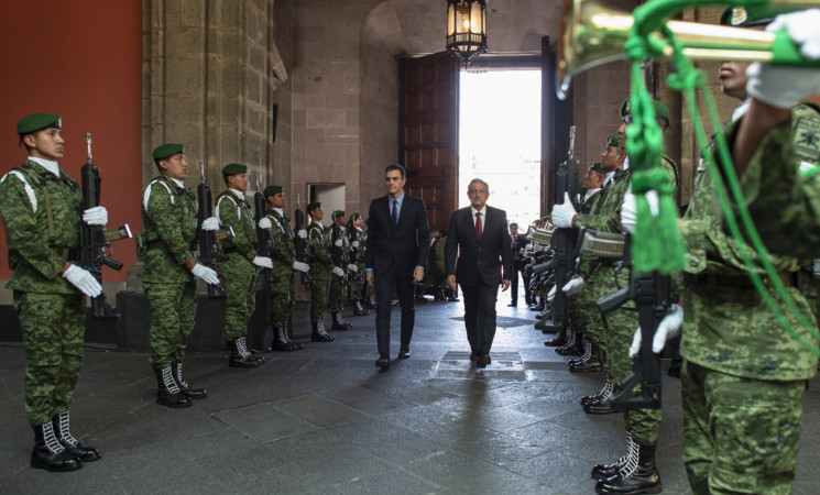 Presidente López Obrador recibe visita oficial del presidente del Gobierno de España, Pedro Sánchez Pérez-Castejón