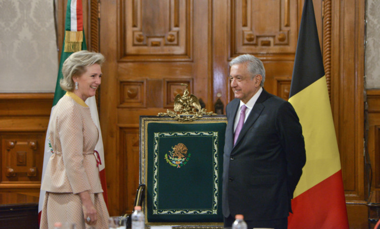 Presidente recibe en Palacio Nacional a la princesa Astrid de Bélgica