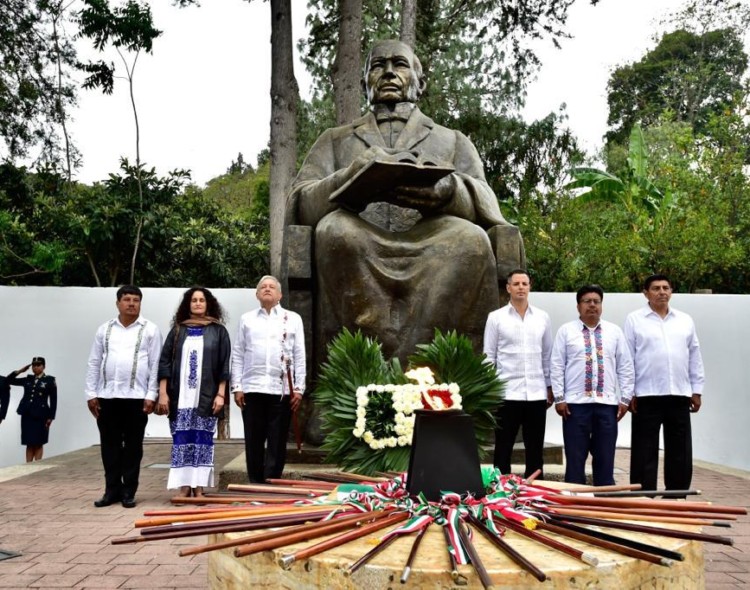 Benito Juárez, referente e inspiración para un buen gobierno: presidente AMLO