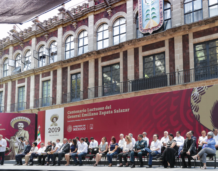 10.04.19 Versión estenográfica. Centenario Luctuoso del general Emiliano Zapata Salazar, en Cuernavaca, Morelos