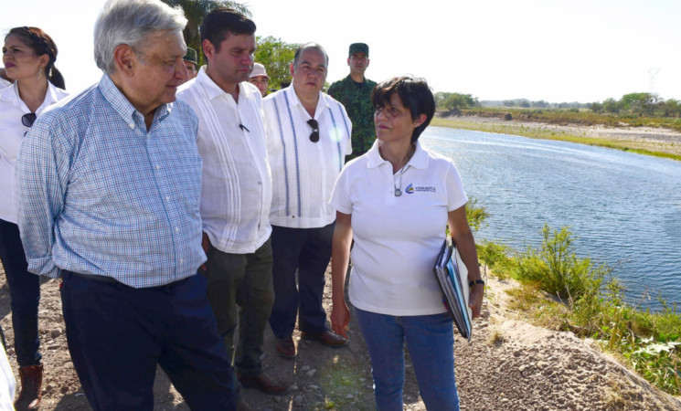 Supervisa presidente Canal Centenario en Nayarit; visita comunidad de Mesa del Nayar