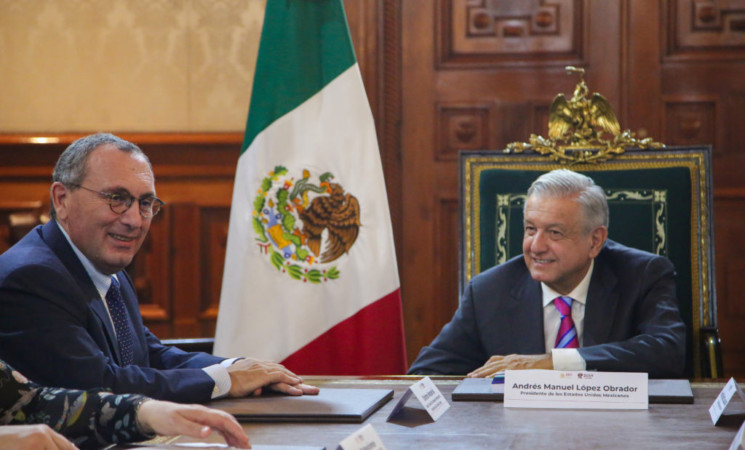 Dialogan presidente y representantes de Cooperación Internacional y Desarrollo de la Comisión Europea