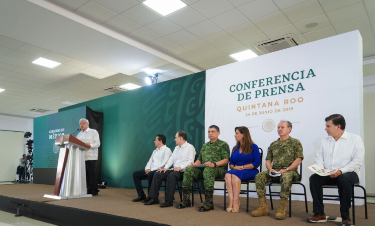 24.06.19 Versión estenográfica de la conferencia de prensa matutina del presidente Andrés Manuel López Obrador en Cancún, Quintana Roo