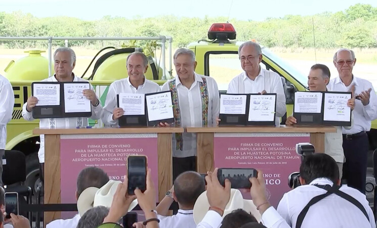 Firman convenio para el desarrollo de la Huasteca Potosina