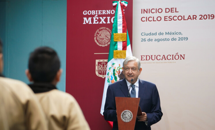 26.08.19 Versión estenográfica. Inicio del ciclo escolar 2019-2020 desde la escuela Melchor Ocampo, CDMX