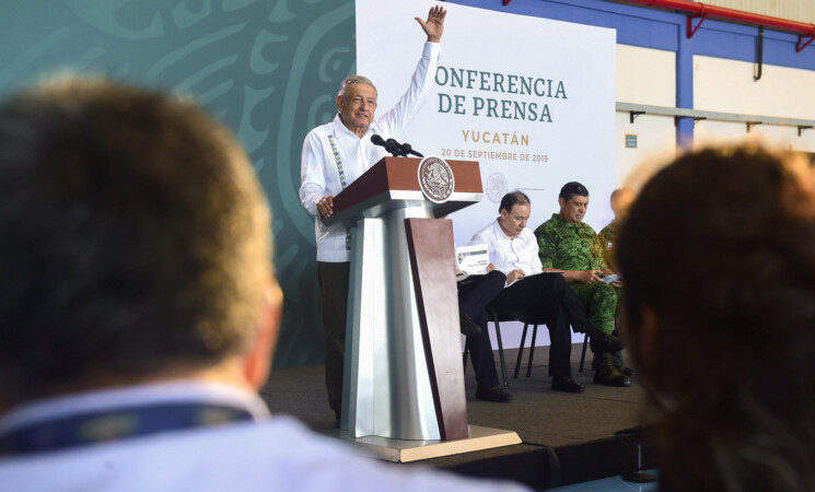 20.09.19. Versión estenográfica de la conferencia de prensa del presidente Andrés Manuel López Obrador desde Mérida, Yucatán