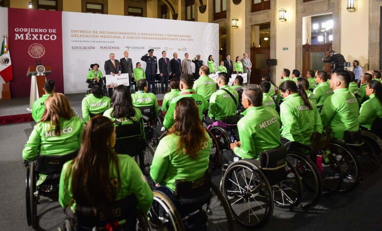 05.09.19 Versión estenográfica. Entrega de reconocimientos a deportistas de los VI Juegos Parapanamericanos, Lima 2019