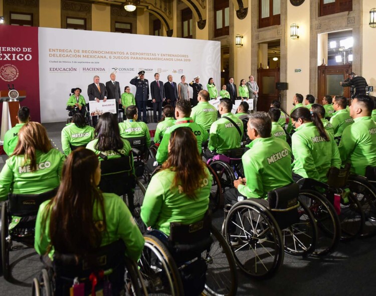 05.09.19 Versión estenográfica. Entrega de reconocimientos a deportistas de los VI Juegos Parapanamericanos, Lima 2019