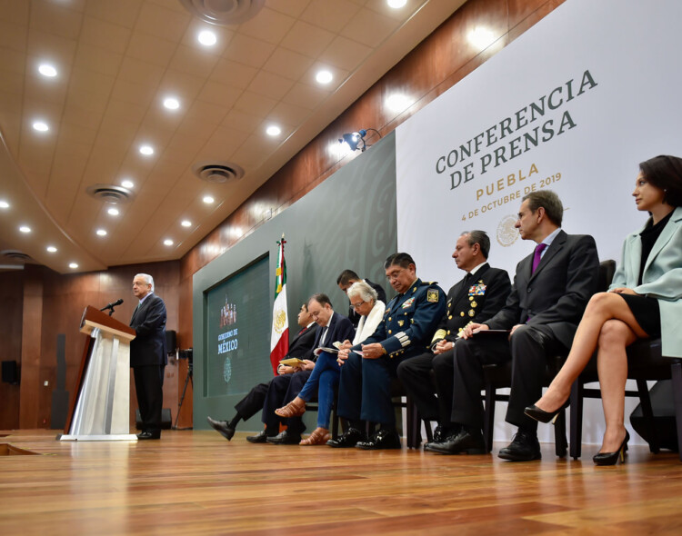 04.10.19 Versión estenográfica de la conferencia de prensa matutina del presidente Andrés Manuel López Obrador, desde Puebla, Puebla