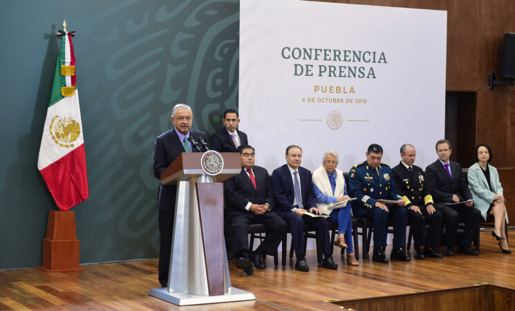 Presidente anuncia apoyo al campo en Puebla para combatir huachicol; estado presenta incidencia delictiva a la baja