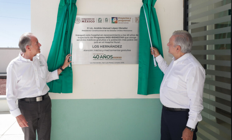 Presidente inaugura hospital del IMSS Bienestar en SLP; próxima semana presentará plan de salud