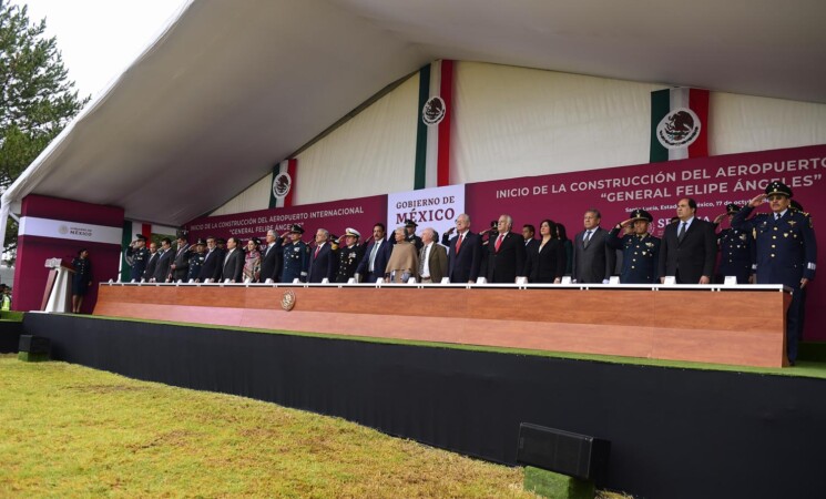 17.10.19 Versión estenográfica. Inicio de la construcción del Aeropuerto 'General Felipe Ángeles', desde la BAM Santa Lucía