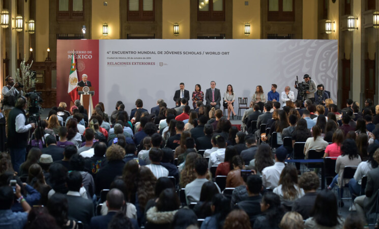 30.10.19 Versión estenográfica. 4º Encuentro Mundial de Jóvenes Scholas, desde Palacio Nacional