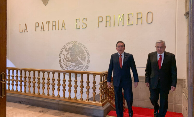 Presidentes de México y Panamá se reúnen en Palacio Nacional