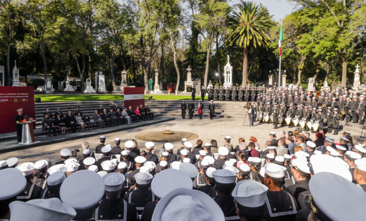 23.11.19 Versión estenográfica. Día de la Armada de México, desde la Rotonda de las Personas Ilustres, Ciudad de México