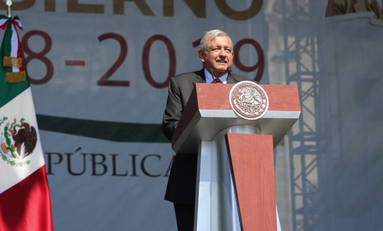 Discurso de Andrés Manuel López Obrador, presidente Constitucional de los Estados Unidos Mexicanos, en su primer año de gobierno 2018-2019