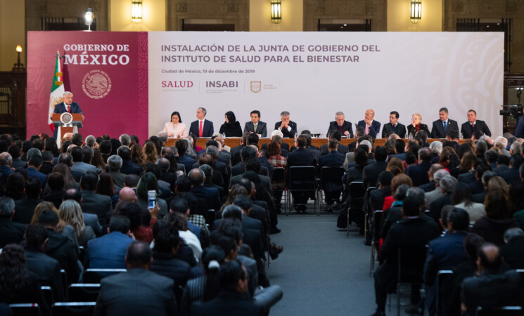 19.12.19 Versión estenográfica. Instalación de la Junta de Gobierno del Instituto de Salud para el Bienestar, desde Palacio Nacional