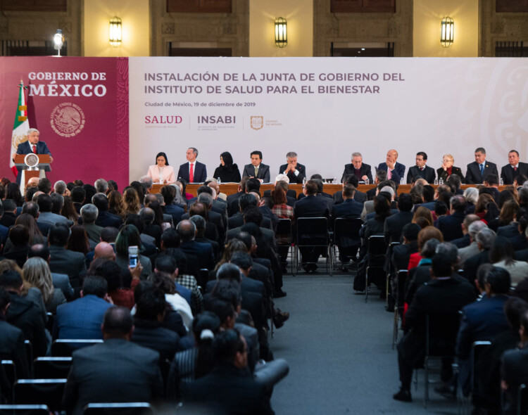 19.12.19 Versión estenográfica. Instalación de la Junta de Gobierno del Instituto de Salud para el Bienestar, desde Palacio Nacional