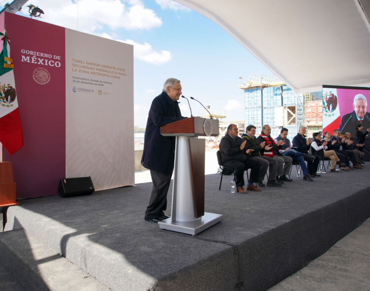 23.12.19 Versión estenográfica. Visita a la lumbrera 19 del Túnel Emisor Oriente, desde Huehuetoca, Estado de México