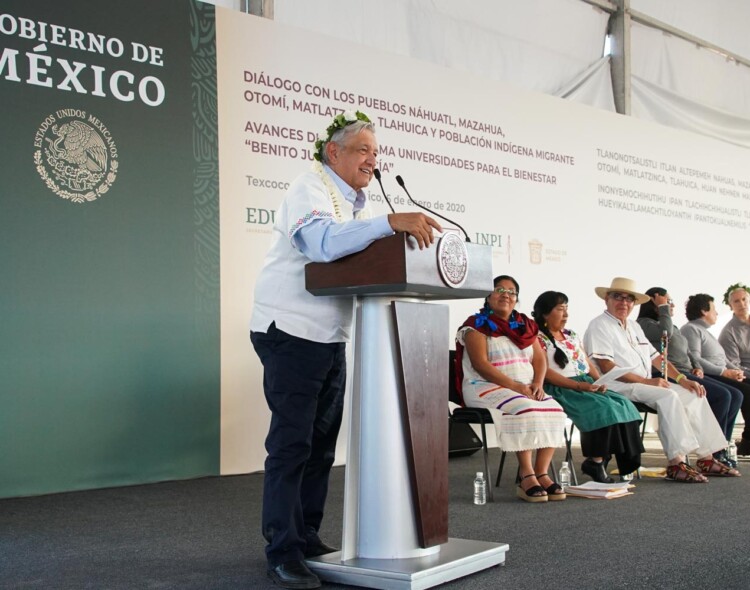 05.01.20 Versión estenográfica. Diálogo con pueblos indígenas y avances en Universidades para el Bienestar, desde Texcoco