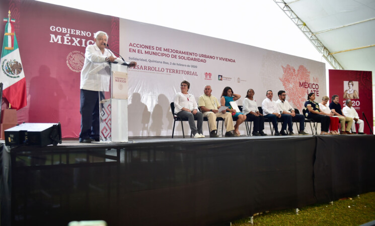 02.02.20 Versión estenográfica. Programa de Mejoramiento Urbano, desde Solidaridad, Quintana Roo