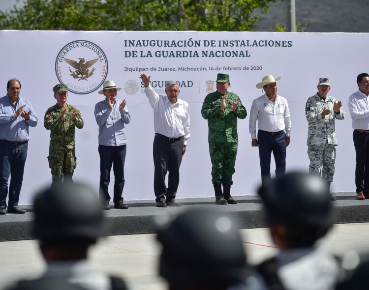 14.02.20 Versión estenográfica. Inauguración de instalaciones de la Guardia Nacional, desde Jiquilpan de Juárez, Michoacán