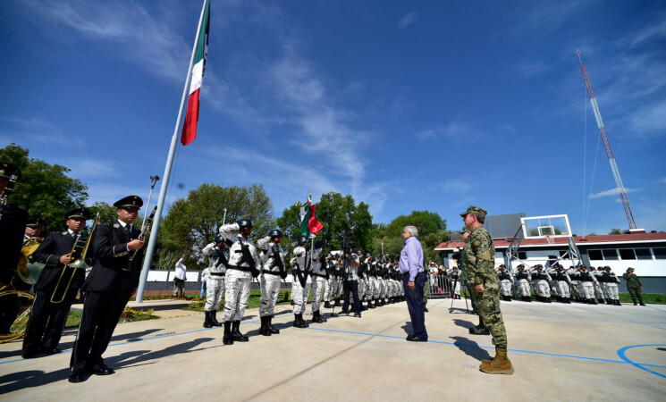 Presidente inaugura instalaciones de la Guardia Nacional; reafirma confianza en Fuerzas Armadas para pacificar al país