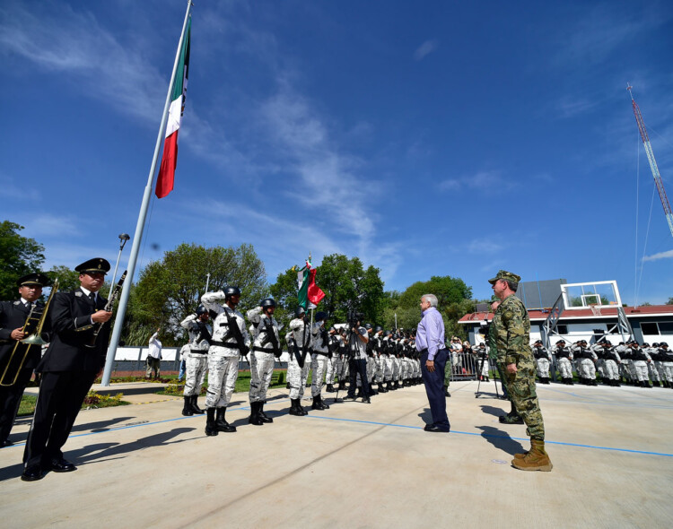 Presidente inaugura instalaciones de la Guardia Nacional; reafirma confianza en Fuerzas Armadas para pacificar al país