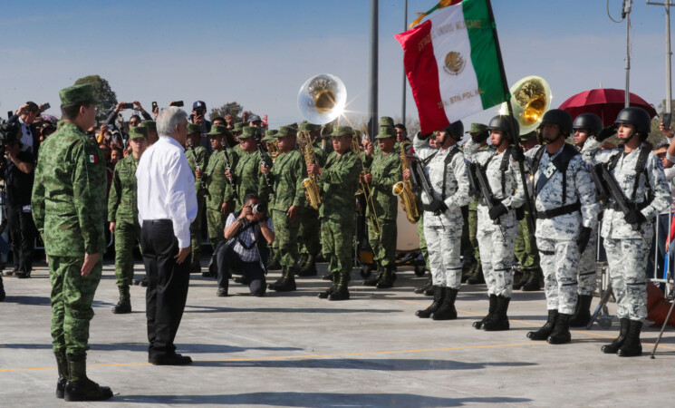 Presidente inaugura cuartel de la Guardia Nacional en Pénjamo, Guanajuato