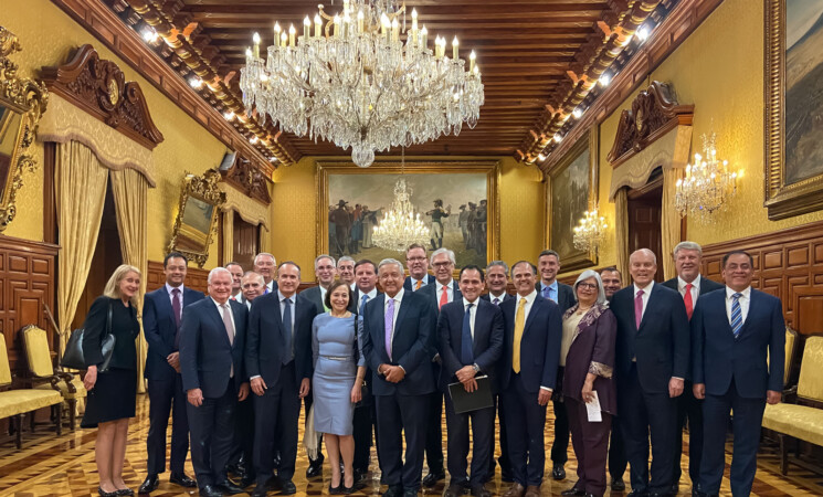 Presidente recibe a representantes de la Americas Society Council of the Americas en Palacio Nacional