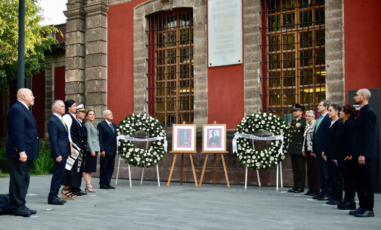 Presidente conmemora Aniversario Luctuoso de Gustavo A. Madero y Adolfo Bassó; presentan ‘Memórica’, plataforma para la memoria histórica