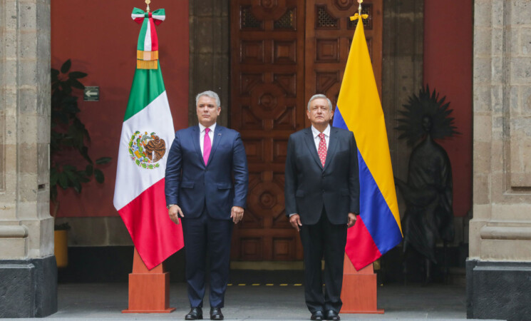 Presidentes de México y Colombia se reúnen en Palacio Nacional