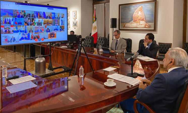 26.03.20 Versión estenográfica. Mensaje del presidente Andrés Manuel López Obrador durante la Cumbre Virtual de Líderes del G20