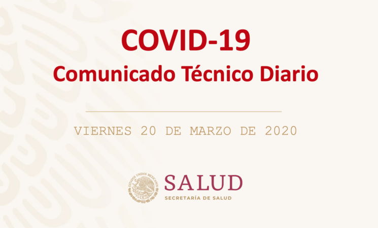 Informe técnico diario COVID-19 20 marzo 2020