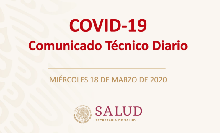 Informe técnico COVID-19 18 marzo 2020