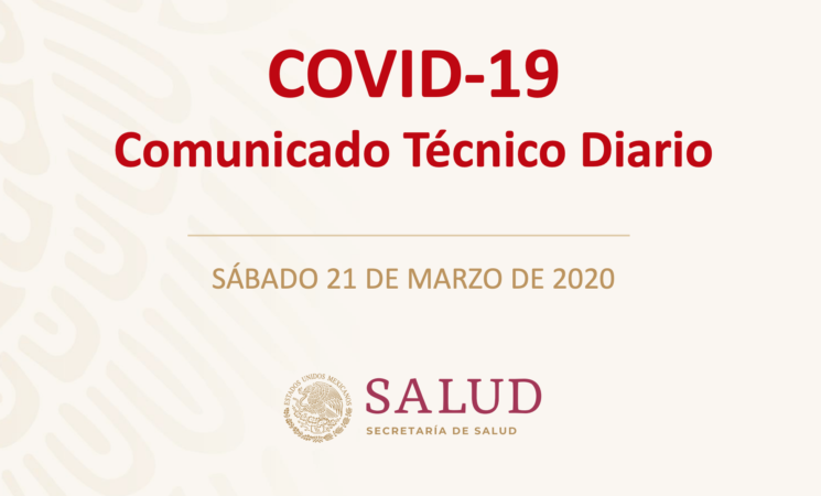 Informe técnico diario COVID-19 21 marzo 2020