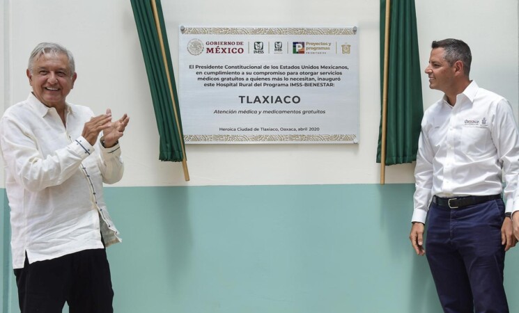 Presidente inaugura Hospital Rural del IMSS Bienestar en Tlaxiaco, Oaxaca; instalaciones se suman a capacidades para atender COVID-19