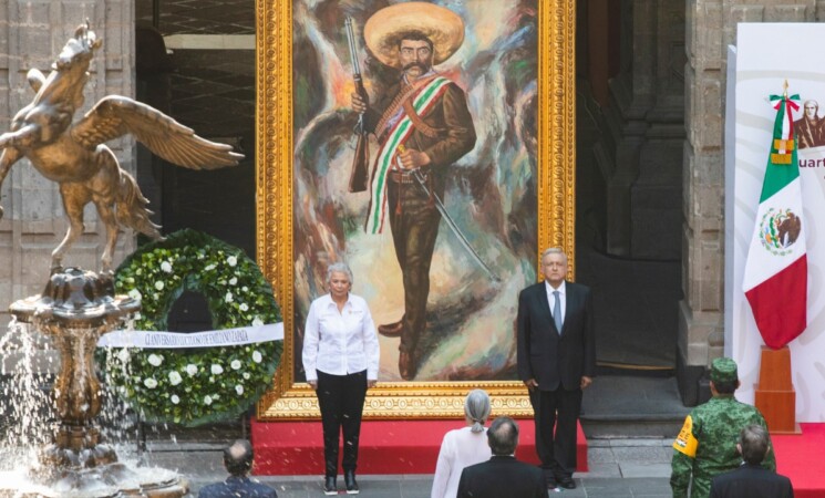 Presidente rinde homenaje a Emiliano Zapata en su 101 Aniversario Luctuoso