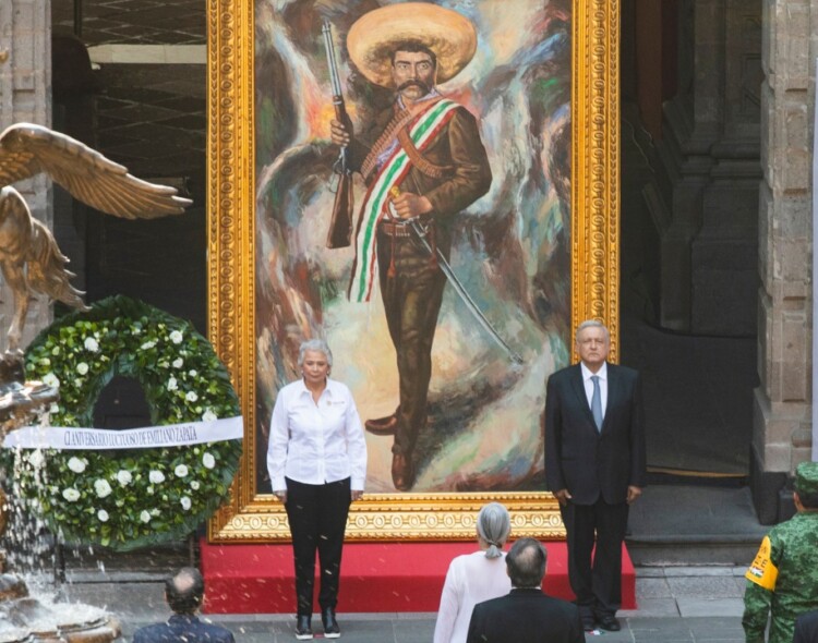 Presidente rinde homenaje a Emiliano Zapata en su 101 Aniversario Luctuoso