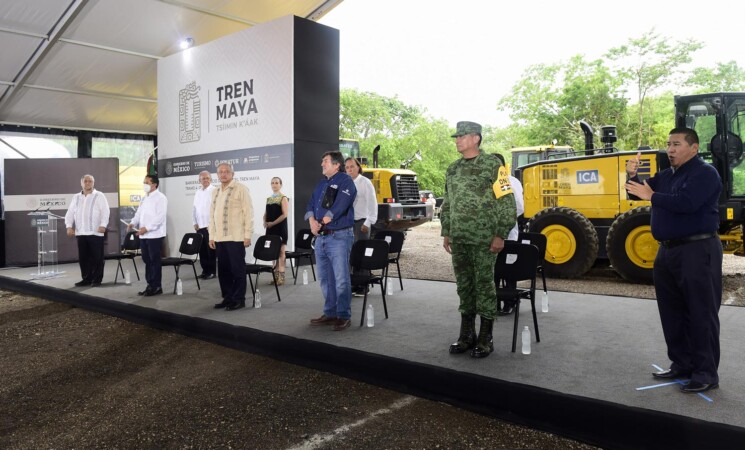 01.06.20 Versión estenográfica. Banderazo de inicio de obra del Tren Maya, desde Lázaro Cárdenas, Quintana Roo