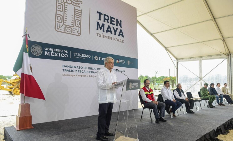 03.06.20 Versión estenográfica. Banderazo de inicio de obra del Tren Maya, desde Escárcega, Campeche