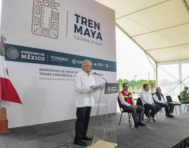 03.06.20 Versión estenográfica. Banderazo de inicio de obra del Tren Maya, desde Escárcega, Campeche