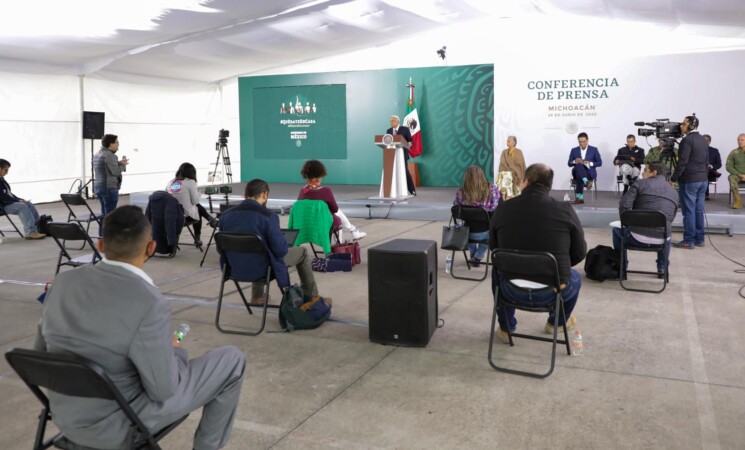 26.06.20 Versión estenográfica de la conferencia de prensa matutina del presidente Andrés Manuel López Obrador, desde Morelia, Michoacán