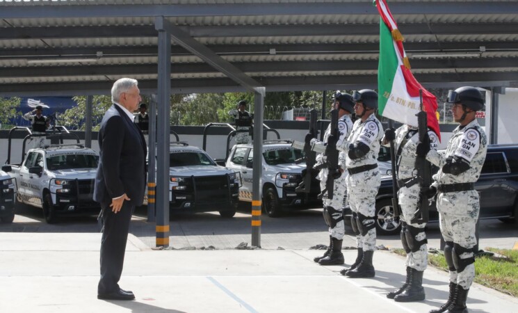 Presidente inaugura cuartel de la Guardia Nacional en Morelia, Michoacán