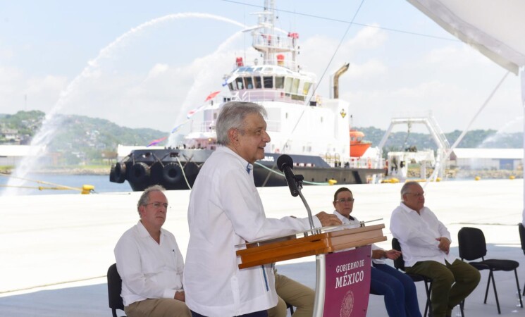 25.07.20 Versión estenográfica. Supervisión de obras en Puerto de Salina Cruz, Oaxaca