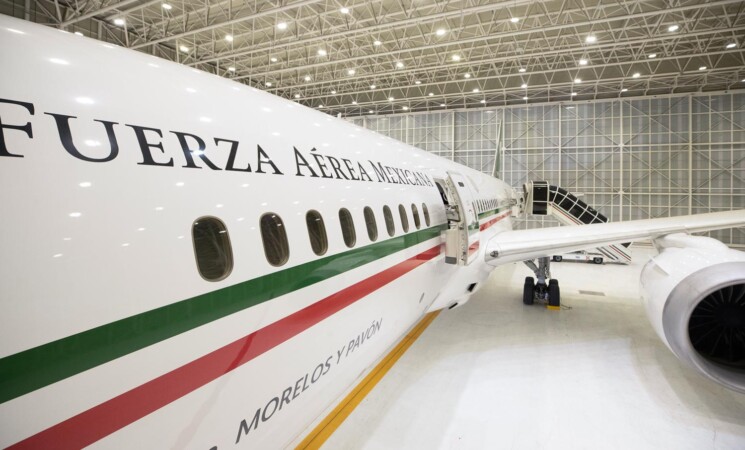 Fotogalería Avión presidencial desde el hangar presidencial de la Fuerza Aérea Mexicana