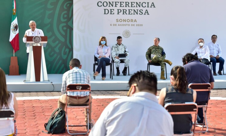 06.08.20 Versión estenográfica de la conferencia de prensa matutina del presidente Andrés Manuel López Obrador, desde Ciudad Obregón, Sonora