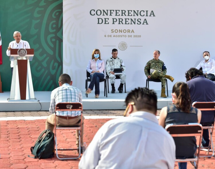 06.08.20 Versión estenográfica de la conferencia de prensa matutina del presidente Andrés Manuel López Obrador, desde Ciudad Obregón, Sonora