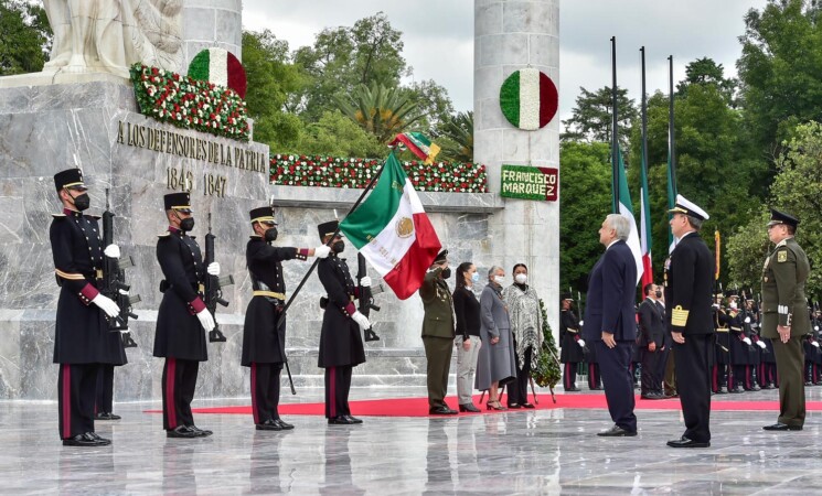 Presidente encabeza ceremonia del 173 Aniversario de la Gesta Heroica de los Niños Héroes de Chapultepec