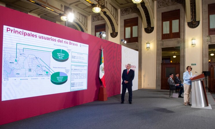 Abasto de agua en el norte del país está garantizado: presidente; Tratado de Aguas de 1944 beneficia a México, afirma